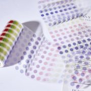Decorative PET Adhesive Tape Decora Diy Scrapbooking Sticker Label Stationery 10 cm wide Color basic dots Masking Washi Tape